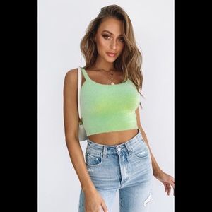 Beginning Boutique Jupiter Fluffy Crop Top